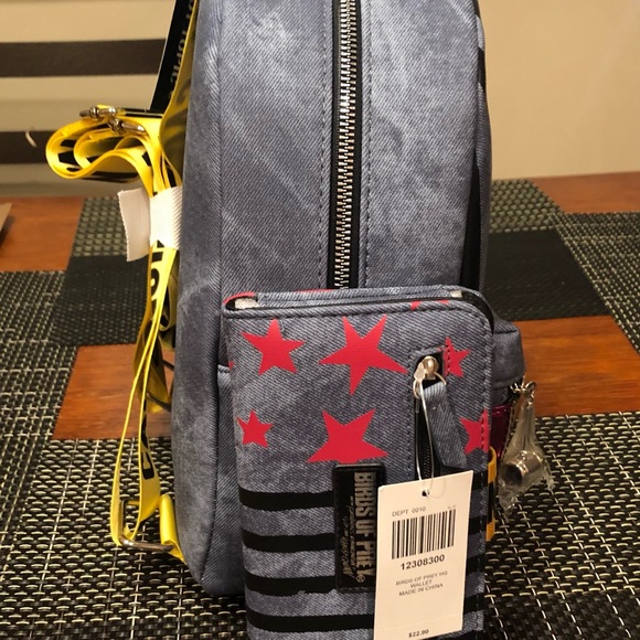 NWT HT Exclusive Harley Quinn BOP cosplay mini backpack and wallet set - Picture 3 of 7